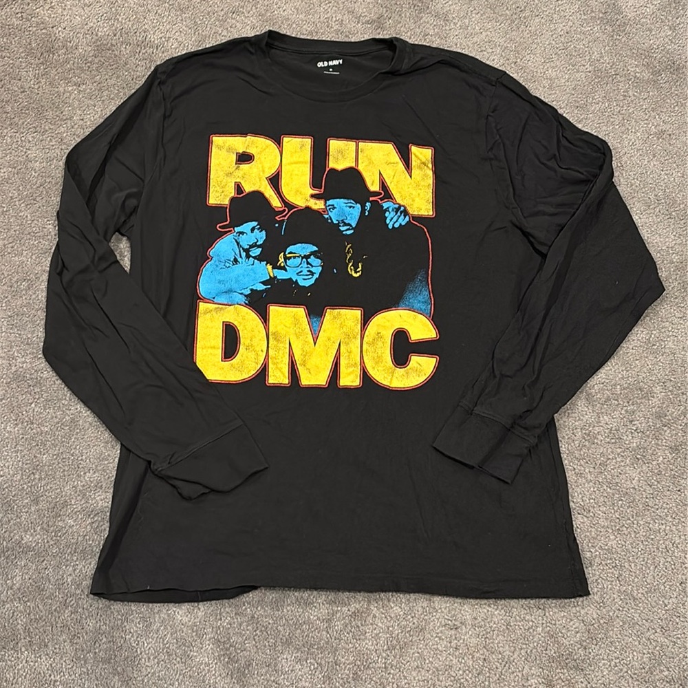 Run Dmc Graphic Old School Long Sleeve Shirt